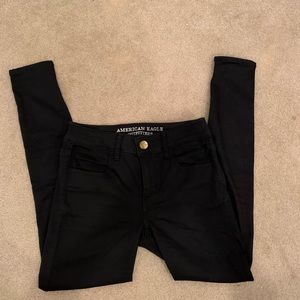 American Eagle black jegging size 2 short